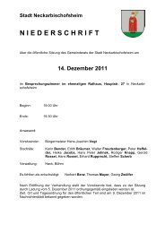 Niederschrift vom 14.12.2011 - Neckarbischofsheim