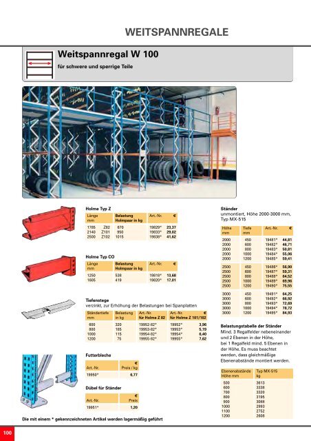 WEITSPANNREGALE - Nelke GmbH