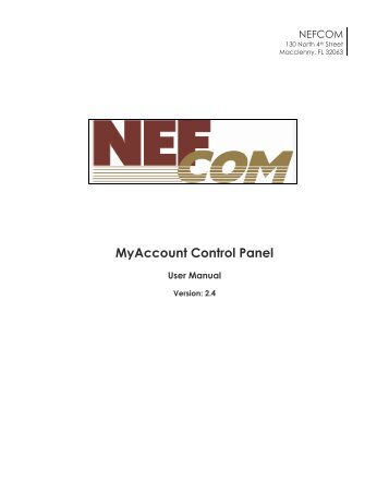 MyAccount_User_Manual_V2 4_02-25-101 _2 - Nefcom Internet