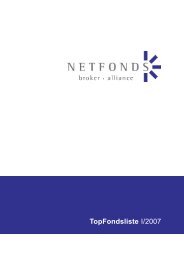 TopFondsliste I/2007 - Netfonds AG