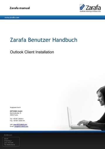 Zarafa Outlook Client Installation - NETHINKS GmbH