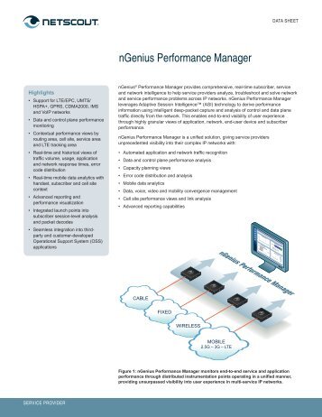 nGenius Perfomance Manager - NetScout