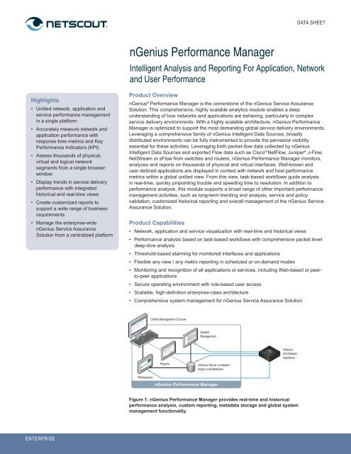 nGenius Performance Manager - NetScout