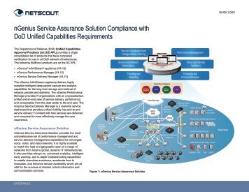 nGenius Service Assurance Solution Compliance with ... - NetScout