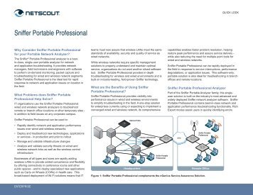Sniffer Portable Professional - NetScout