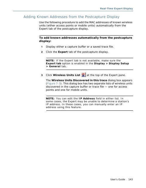 Sniffer® Portable Professional User's Guide - NetScout