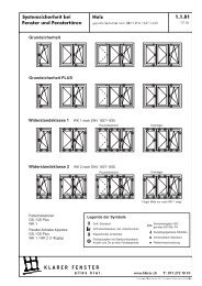 Produkteordner Klarer Fenster AG