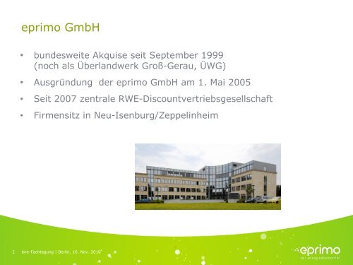 Vortrag Dieter Ploch, eprimo GmbH - Bundesverband Neuer ...