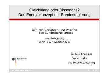 Vortrag Dr. Felix Engelsing, Bundeskartellamt - Bundesverband ...