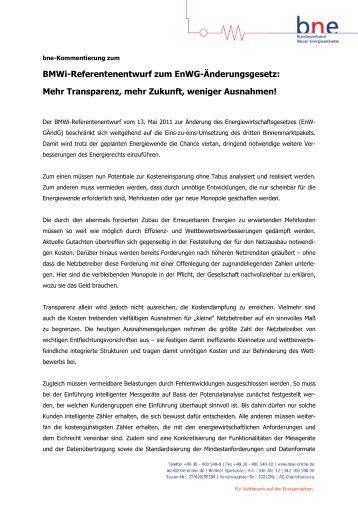 Kurzfassung der Synopse zum download - Bundesverband Neuer ...