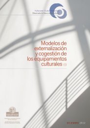 Modelos de externalización y cogestión de los equipamientos culturales