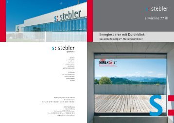 Energiesparen mit Durchblick s:wicline 77 HI - stebler