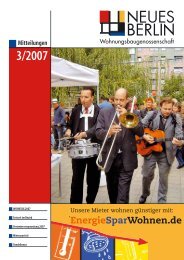 3/2007 - Wohnungsbaugenossenschaft Neues Berlin