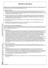 Abmeldeformular