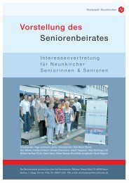 Vorstellung des Seniorenbeirates - Neunkirchen