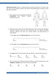 Basis Low Back Pain Questionnaire - Physiotherapie Michel Kandel