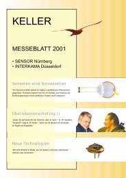 Messeblatt 2001 - Keller AG