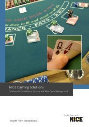 NICE Gaming Solutions - NICE Systems