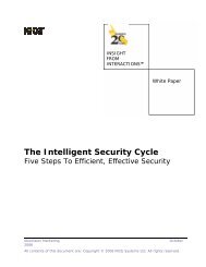 The Intelligent Security Cycle - NICE Systems