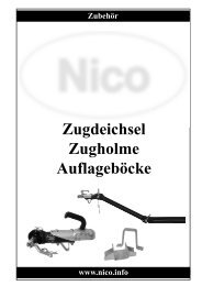 Zugholme - Nico Fahrzeugteile GmbH