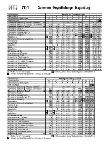 Gommern - Heyrothsberge - Magdeburg - NJL