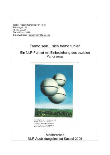 Fremd sein... sich fremd fühlen - NLP-Ausbildungsinstitut Kassel