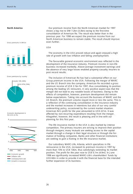 Annual Report 1997/1998 - Munich Re