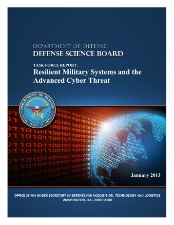 Resilient Military Systems and the Advanced Cyber Threat