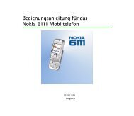 Bedienungsanleitung Nokia 6111