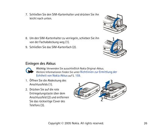 Bedienungsanleitung Nokia 6111