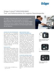 Dräger X-dock® 5300/6300/6600 Test- und Kalibrierstation für ...