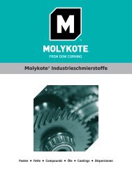 Molykote® Industrieschmierstoffe - Max Michl GmbH