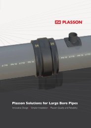 Plasson Solutions for Large Bore Pipes