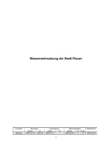 Wasserwehrsatzung (*.pdf, 129 KB) - Plauen