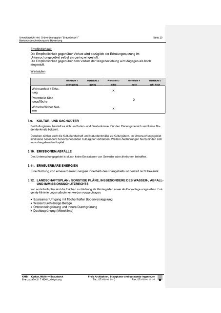 Umweltbericht - Gemeinde Pleidelsheim