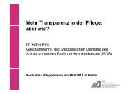 Dr. Peter Pick (MDS e.V) im Juni 2010 - PMG