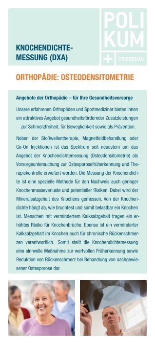 KNOCHENDICHTE- MESSUNG (DXA) ORTHOPÄDIE ...