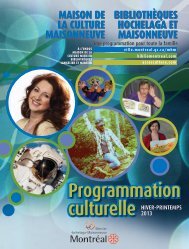 Programmation culturelle