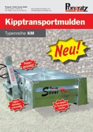 Kipptransportmulden - Pongratz Anhänger