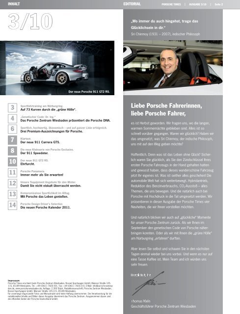 Ausgabe 3/10 - Porsche