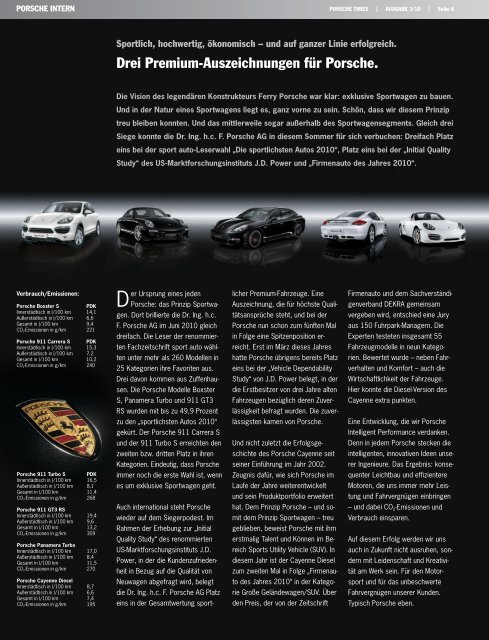 Ausgabe 3/10 - Porsche