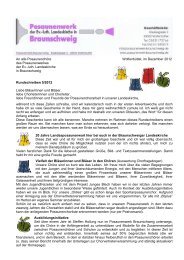 das neue Rundschreiben - Posaunenwerk Braunschweig