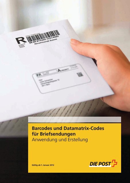 Barcodes und Datamatrix-Codes für Briefsendungen - Die ...
