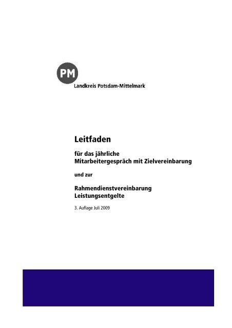 Leitfaden Landkreis Potsdam Mittelmark