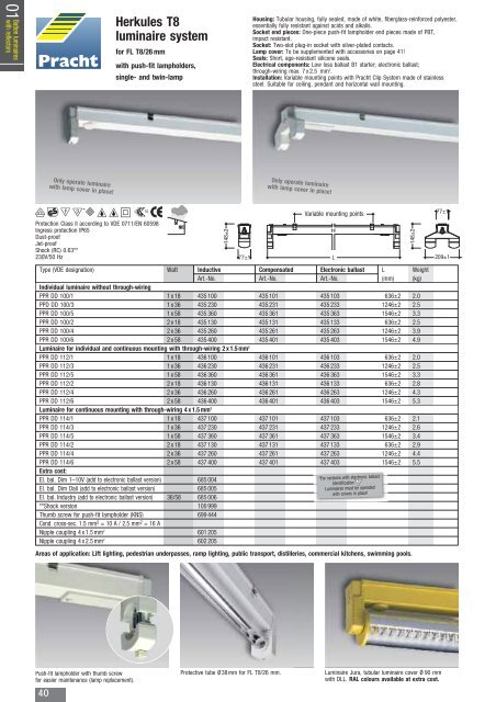 Batten luminaires - Alfred Pracht Lichttechnik GmbH