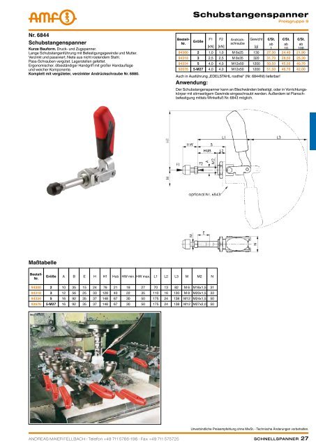 schnellspanner manuell & pneumatisch - ppw Handel GmbH