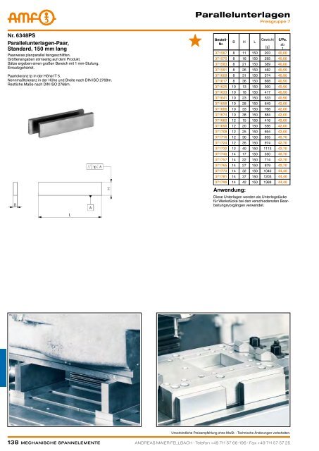 MECHANISCHE SPANNELEMENTE - ppw Handel GmbH