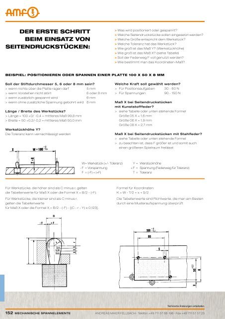 MECHANISCHE SPANNELEMENTE - ppw Handel GmbH