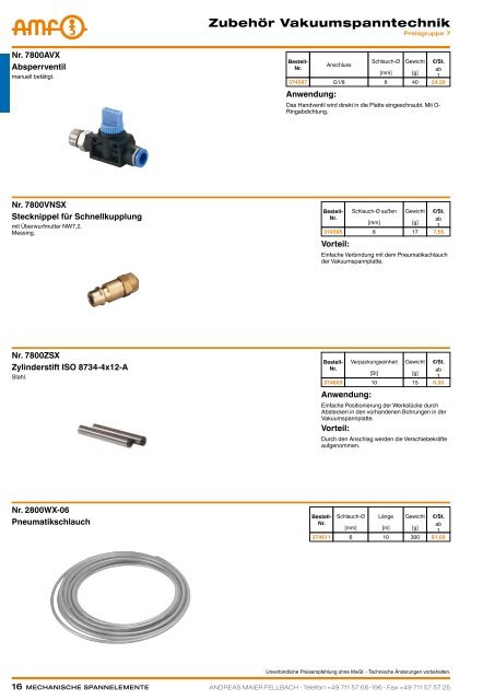 MECHANISCHE SPANNELEMENTE - ppw Handel GmbH