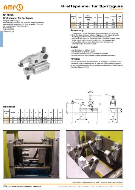 MECHANISCHE SPANNELEMENTE - ppw Handel GmbH